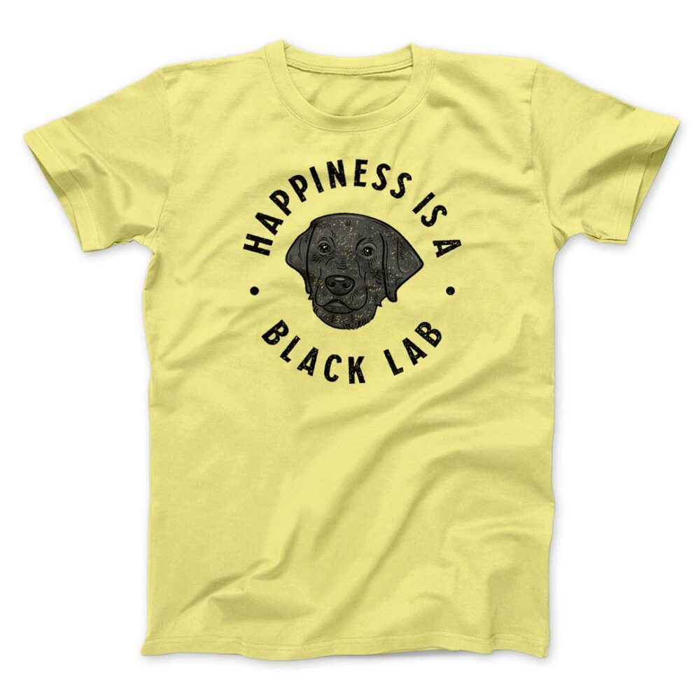 Happiness Is A Black Lab Men/Unisex T-Shirt