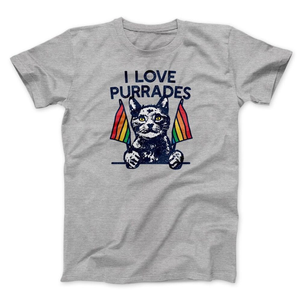 I Love Purrades Men/Unisex T-Shirt