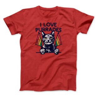 I Love Purrades Men/Unisex T-Shirt